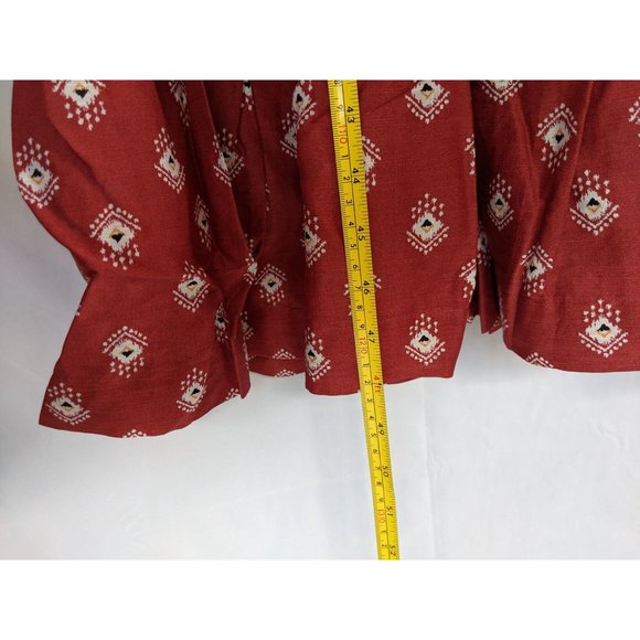 NWT Anthropologie Felipa Maxi Dress M Smocked Red - Picture 10 of 12